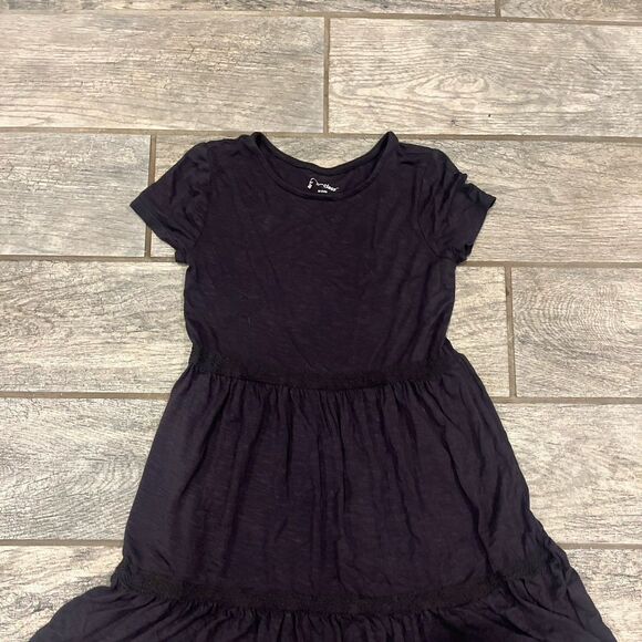 Soft Dark Gray Girls Dress - Picture 1 of 3